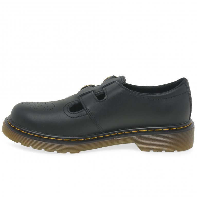 Charles Clinkard Dr. Martens 8065 Buckle Girls Junior School Shoes