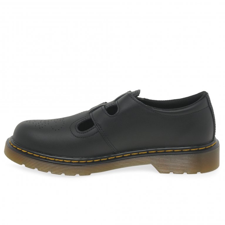 Charles Clinkard Dr. Martens 8065 Buckle Girls Senior School Shoes
