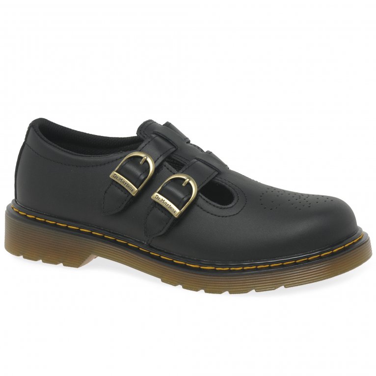 charles clinkard Dr. Martens 8065 Buckle Girls Senior School Shoes
