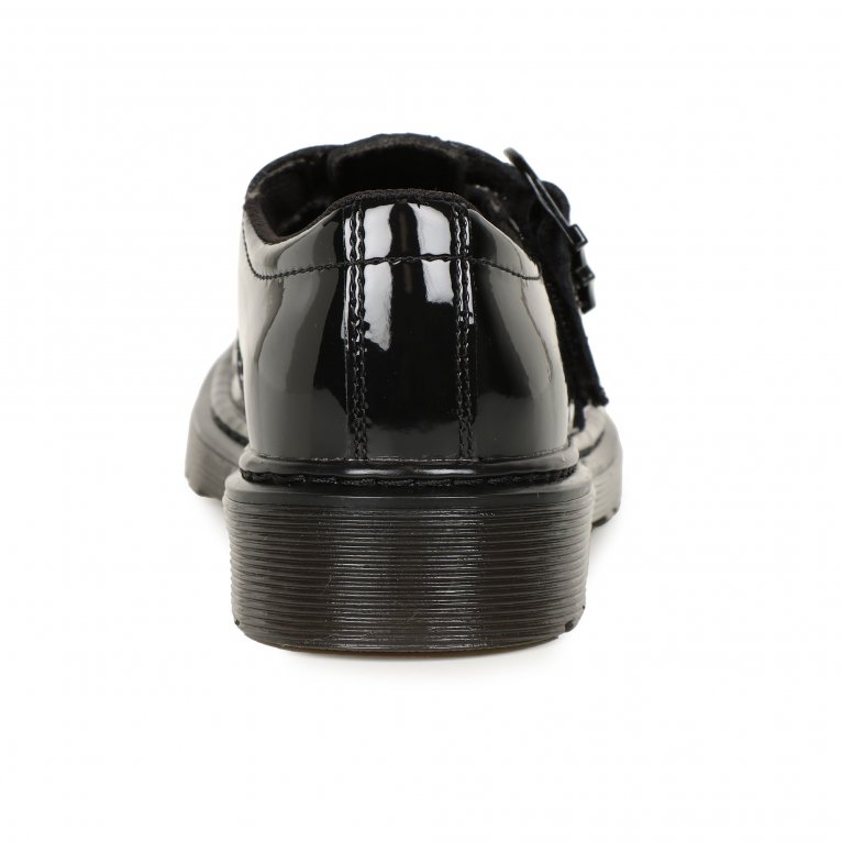 Charles Clinkard Dr. Martens 8065 Buckle Junior Girls School Shoes