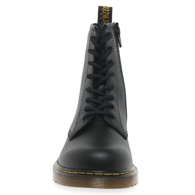 Charles Clinkard Dr. Martens Delaney Core Senior Kids Black Boots
