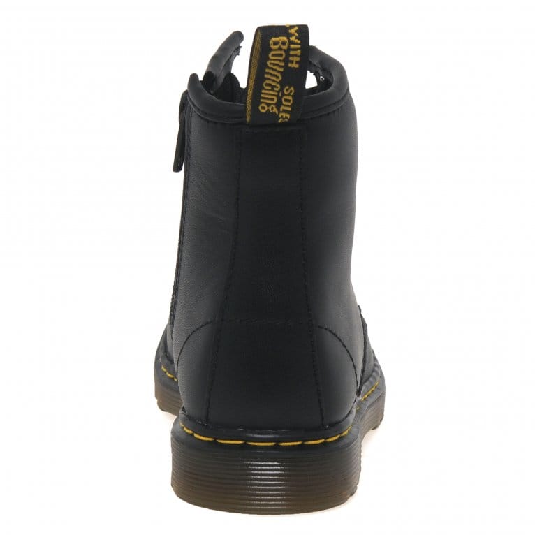 Charles Clinkard Dr. Martens Delaney Kids Black Softy T Leather Boots