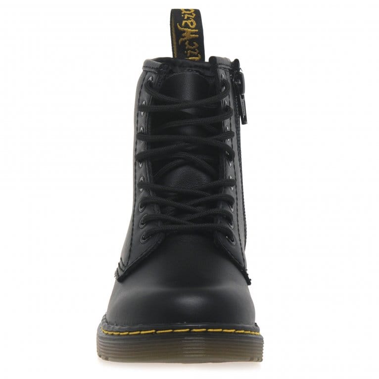 Charles Clinkard Dr. Martens Delaney Kids Black Softy T Leather Boots