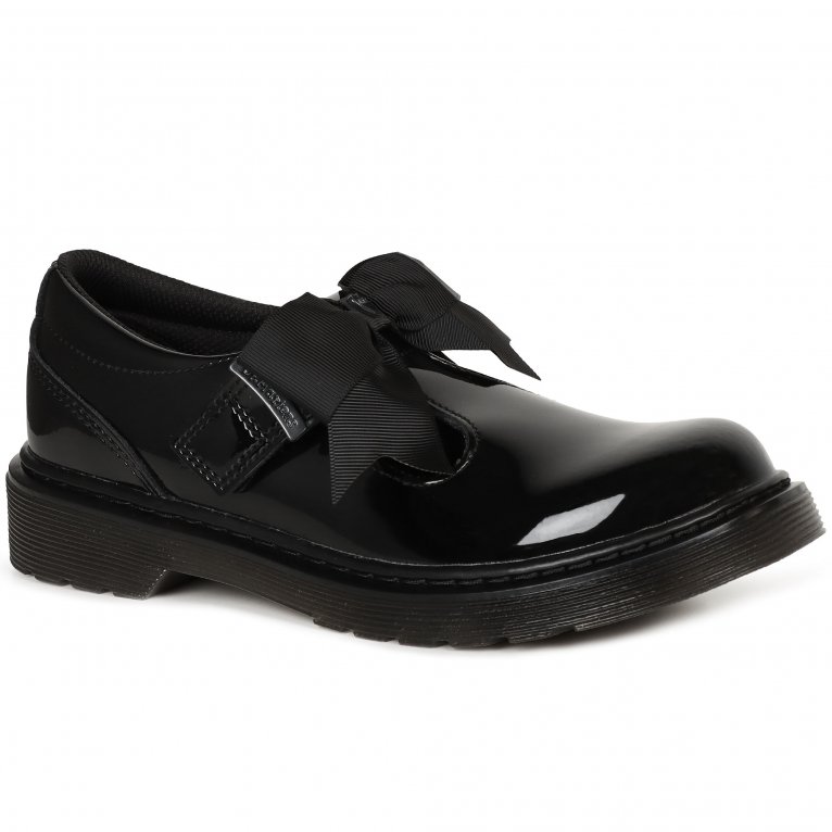charles clinkard Dr. Martens Polley II Bow Girls Junior School Shoes