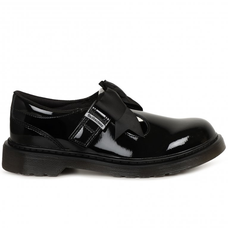 Charles Clinkard Dr. Martens Polley II Bow Girls Senior School Shoes
