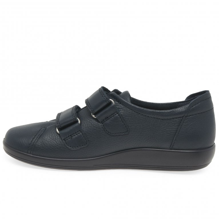 Charles Clinkard Ecco Soft 2 Strap Womens Casual Trainers