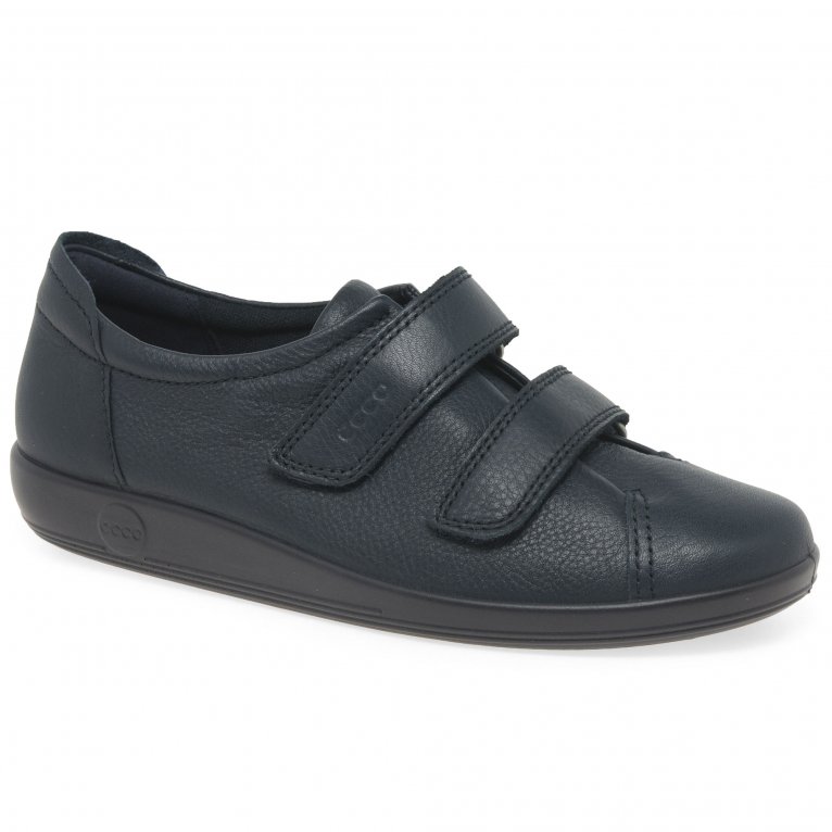 charles clinkard Ecco Soft 2 Strap Womens Casual Trainers