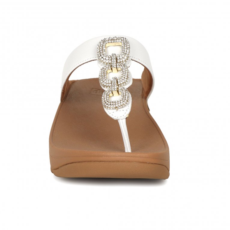 Charles Clinkard FitFlop Fino Crystal Chain Womens Toe Post Sandals