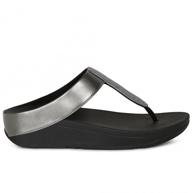 Charles Clinkard FitFlop Fino Glitterdust Womens Toe Post Sandals