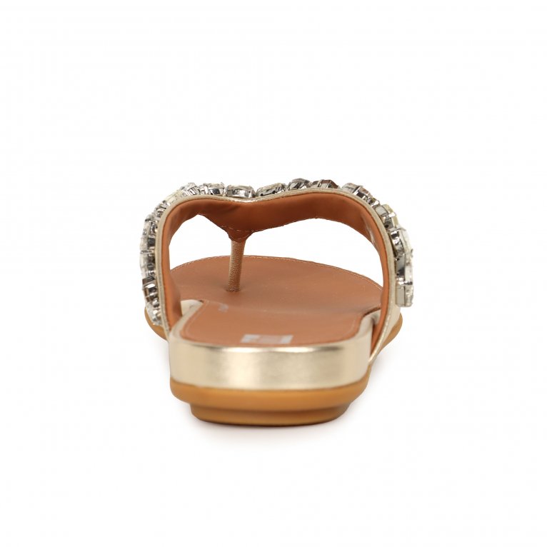 Charles Clinkard FitFlop Gracie Jewel Deluxe Womens Toe Post Sandals