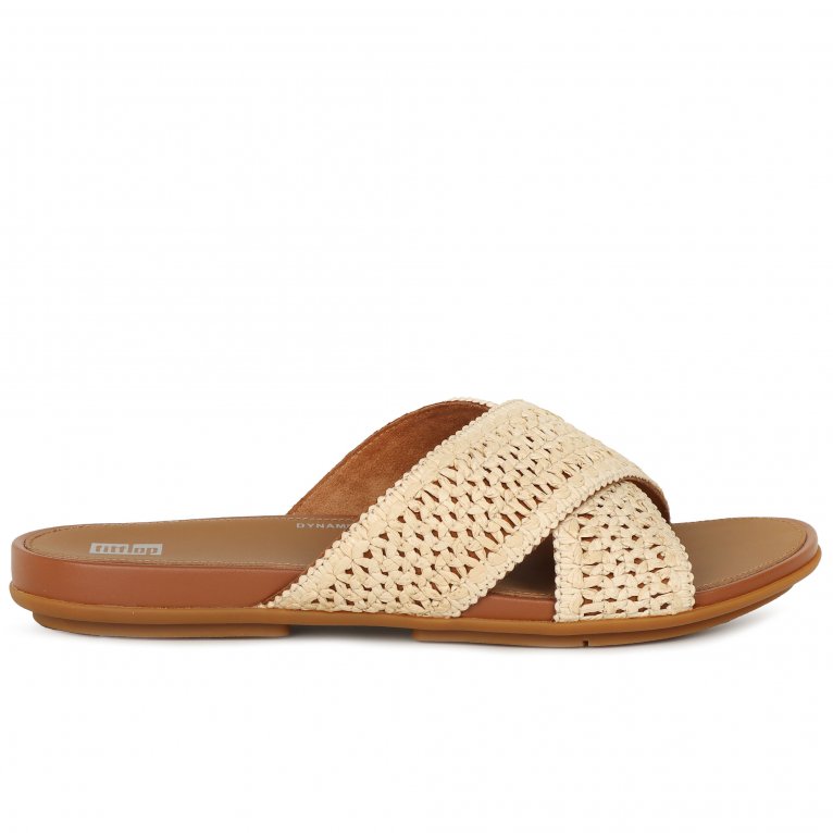 Charles Clinkard FitFlop Gracie Woven Cross Slide Womens Sandals