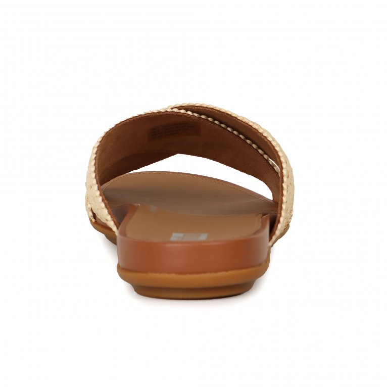 Charles Clinkard FitFlop Gracie Woven Cross Slide Womens Sandals