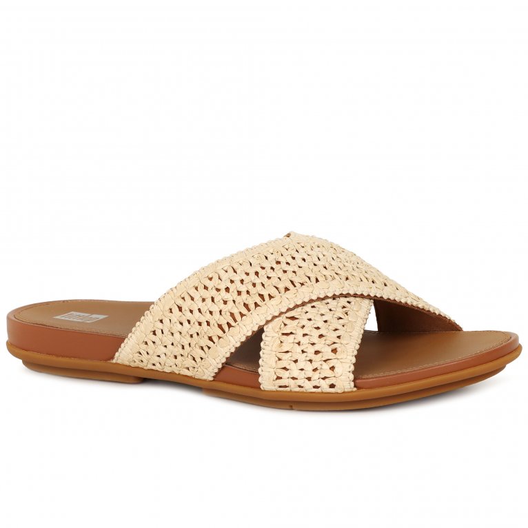 charles clinkard FitFlop Gracie Woven Cross Slide Womens Sandals