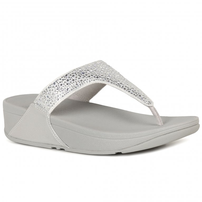 charles clinkard FitFlop Lulu Crystal Mix Womens Toe Post Sandals