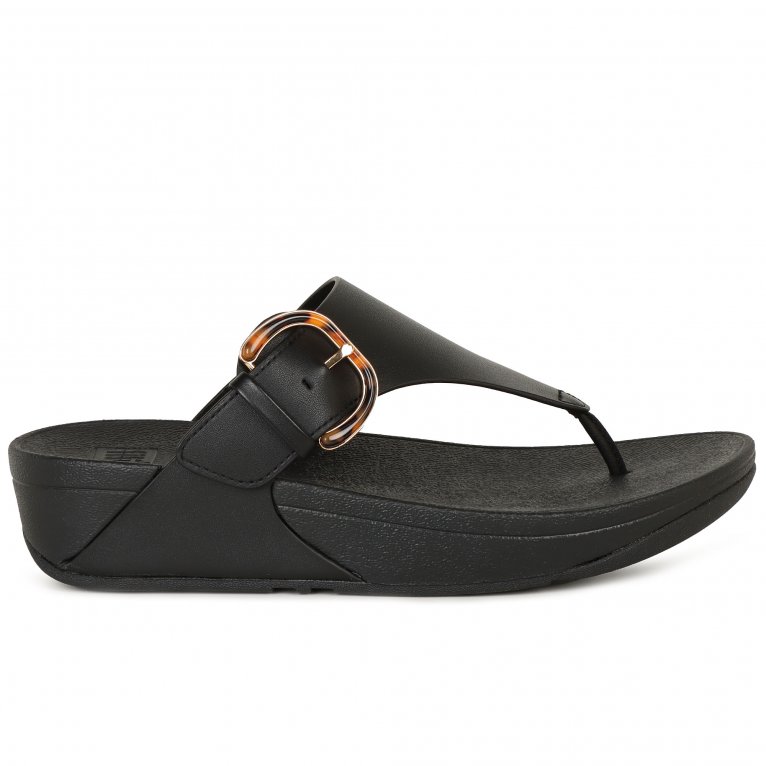 Charles Clinkard FitFlop Lulu Resin Buckle Womens Toe Post Sandals