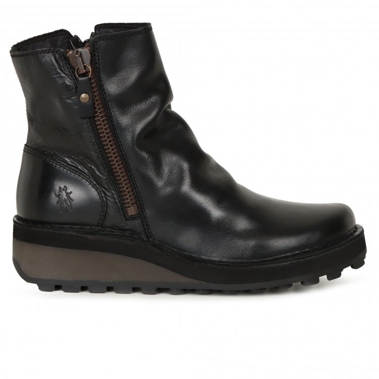 Charles Clinkard Fly London Hole Womens Wedge Heel Boots