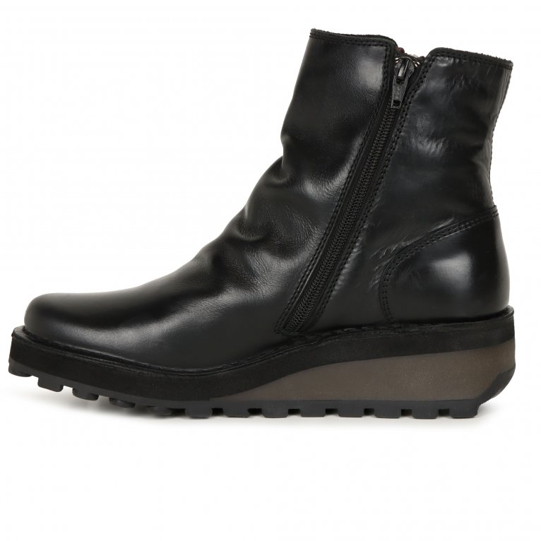 Charles Clinkard Fly London Hole Womens Wedge Heel Boots
