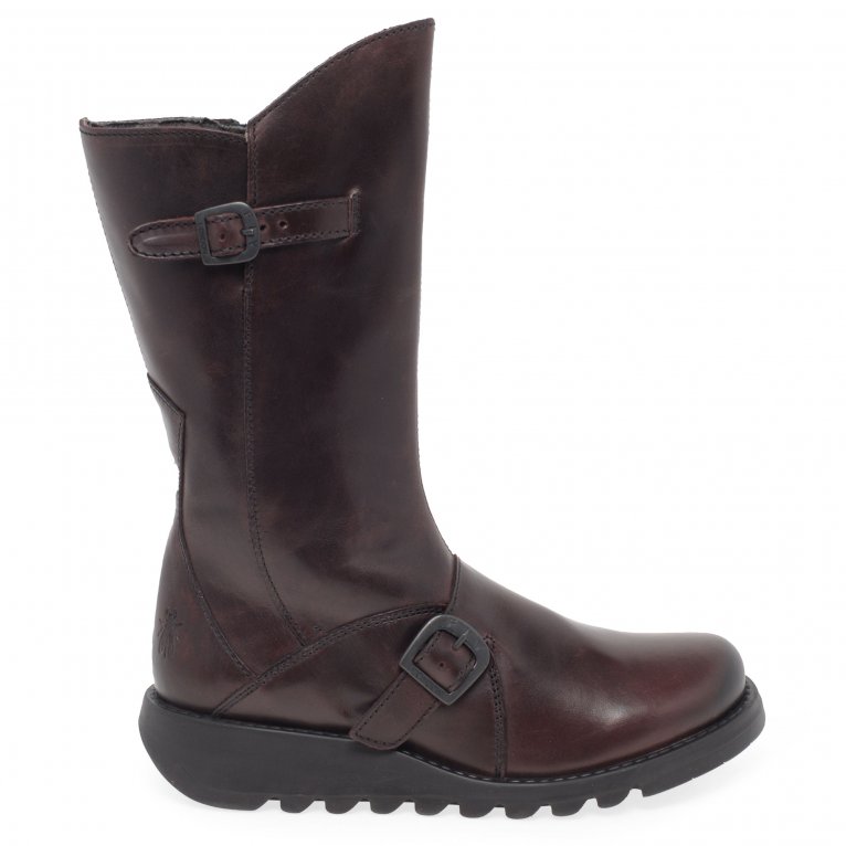 Charles Clinkard Fly London Mes 2 Womens Leather Calf Boots