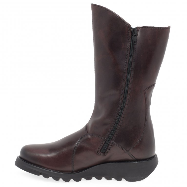 Charles Clinkard Fly London Mes 2 Womens Leather Calf Boots
