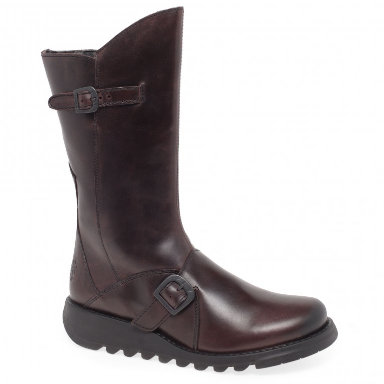 charles clinkard Fly London Mes 2 Womens Leather Calf Boots