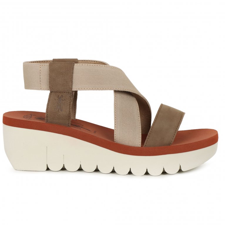 Charles Clinkard Fly London Yabi Womens Wedge Heel Sandals