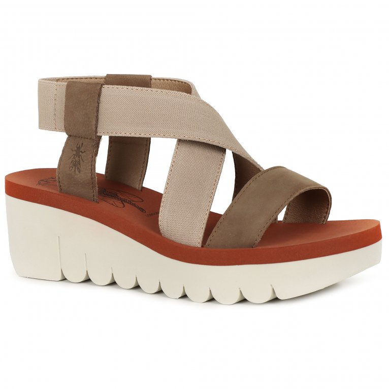 charles clinkard Fly London Yabi Womens Wedge Heel Sandals