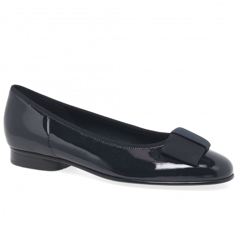 charles clinkard Gabor Assist Womens Bow Trim Ballerina Flats