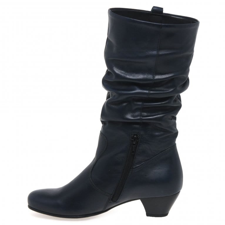 Charles Clinkard Gabor Rachel Leather Wide Fitting Boots
