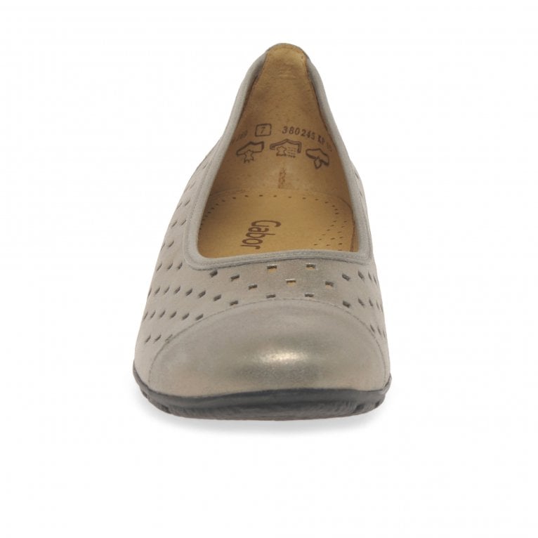 Charles Clinkard Gabor Ruffle Womens Punched Detail Casual Shoes