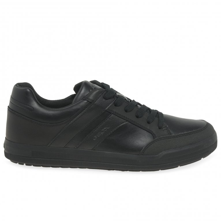 Charles Clinkard Geox Arzach Lace Boys Junior School Shoes