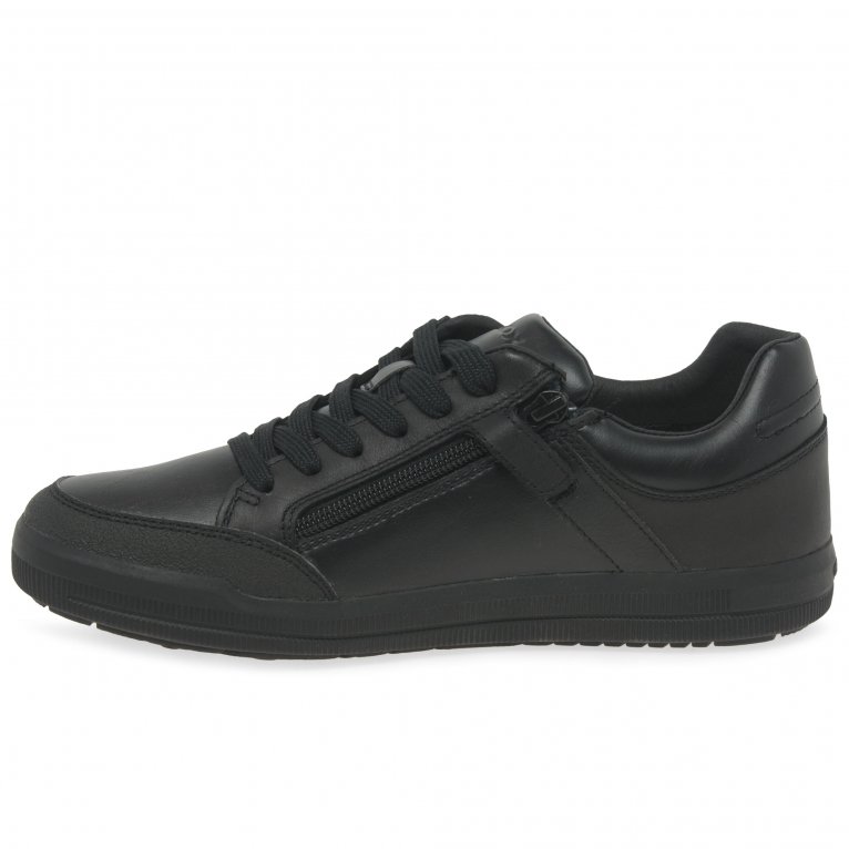 Charles Clinkard Geox Arzach Lace Boys Junior School Shoes