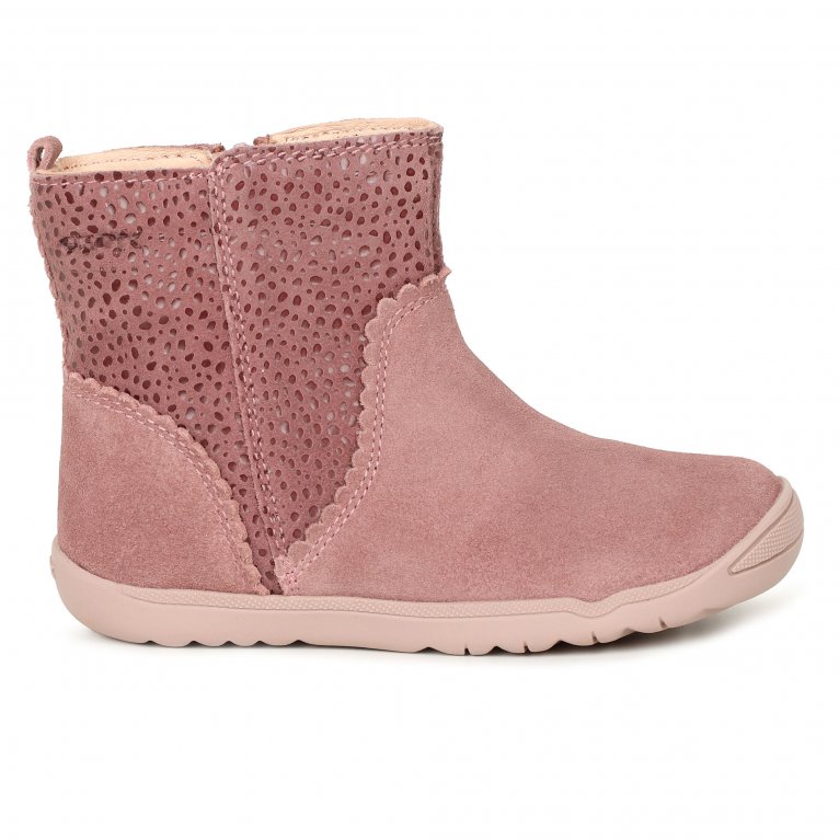 Charles Clinkard Geox B Macchia Calf Girls Infant Boots