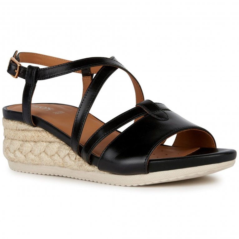 charles clinkard Geox D Ischia Corda A Womens Wedge Sandals