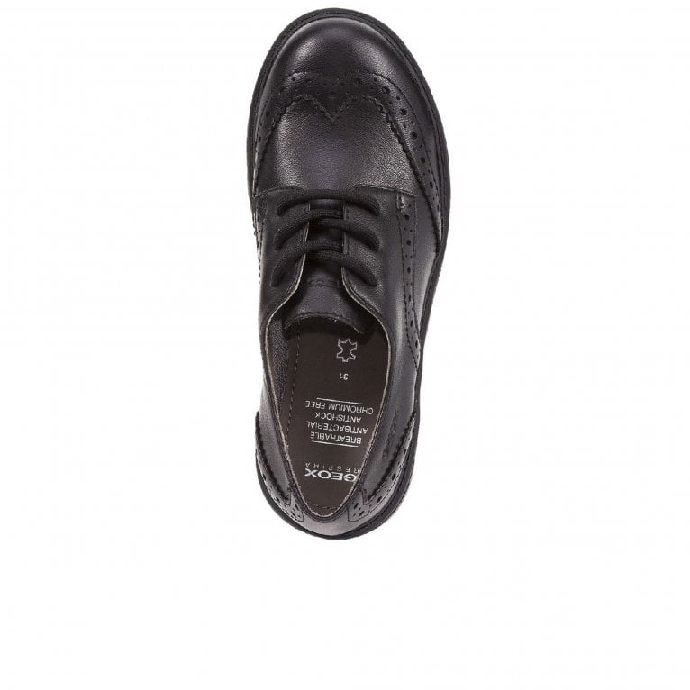 Charles Clinkard Geox Junior Casey Girls Lace Up School Shoes