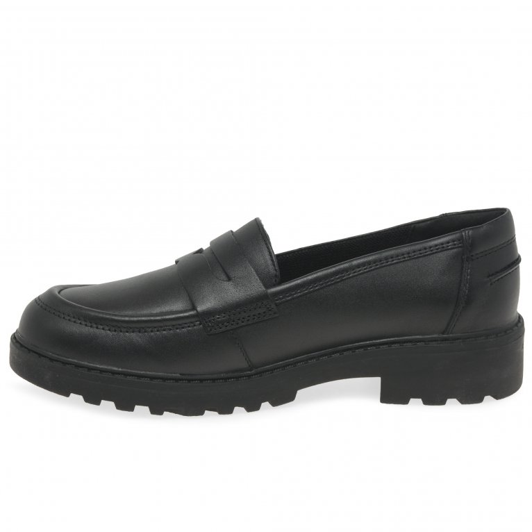 Charles Clinkard Geox Junior Casey Slip Girls School Shoes