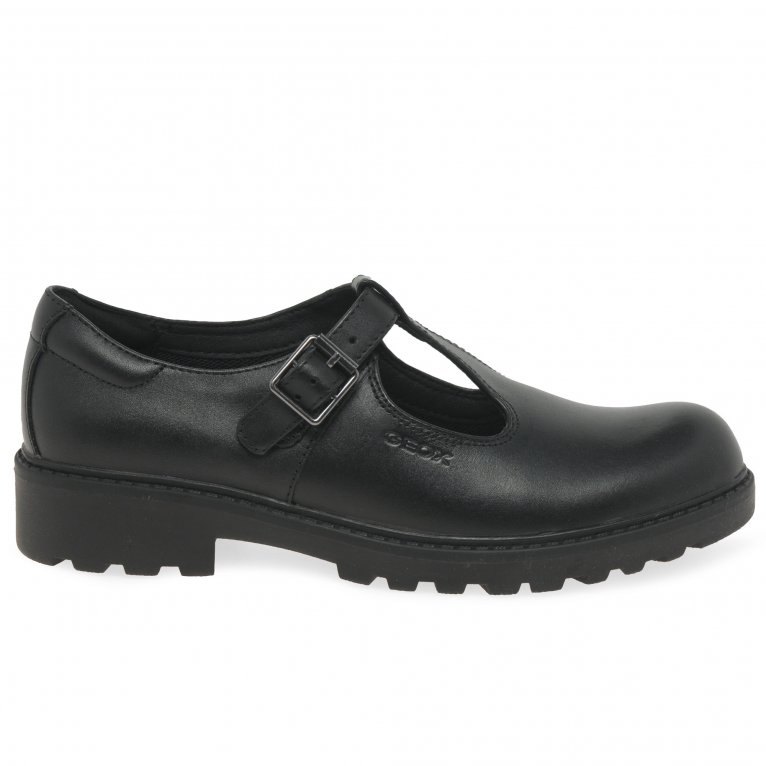 Charles Clinkard Geox Junior Casey T-Bar Senior Girls Shoes