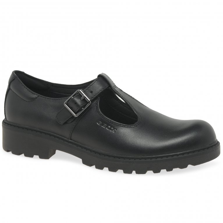 charles clinkard Geox Junior Casey T-Bar Senior Girls Shoes
