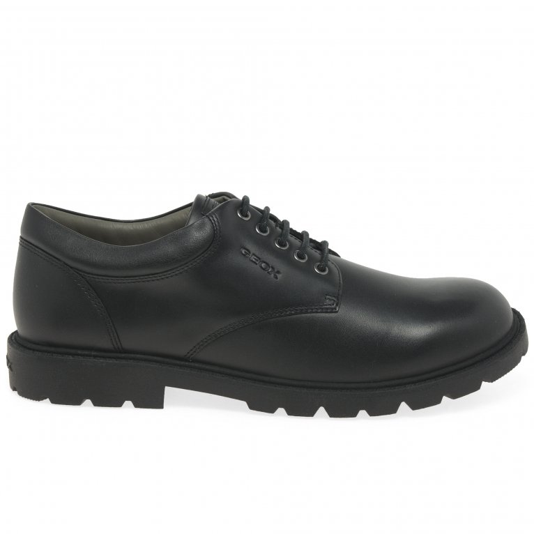 Charles Clinkard Geox Junior Shaylax Lace Boys Senior School Shoes
