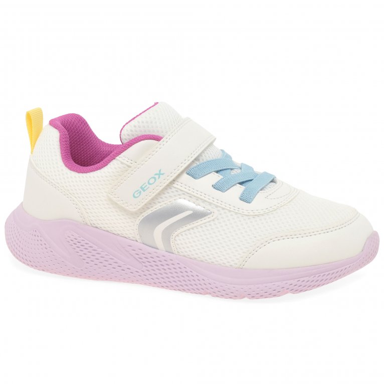charles clinkard Geox Junior Sprintye Girls Sports Trainers