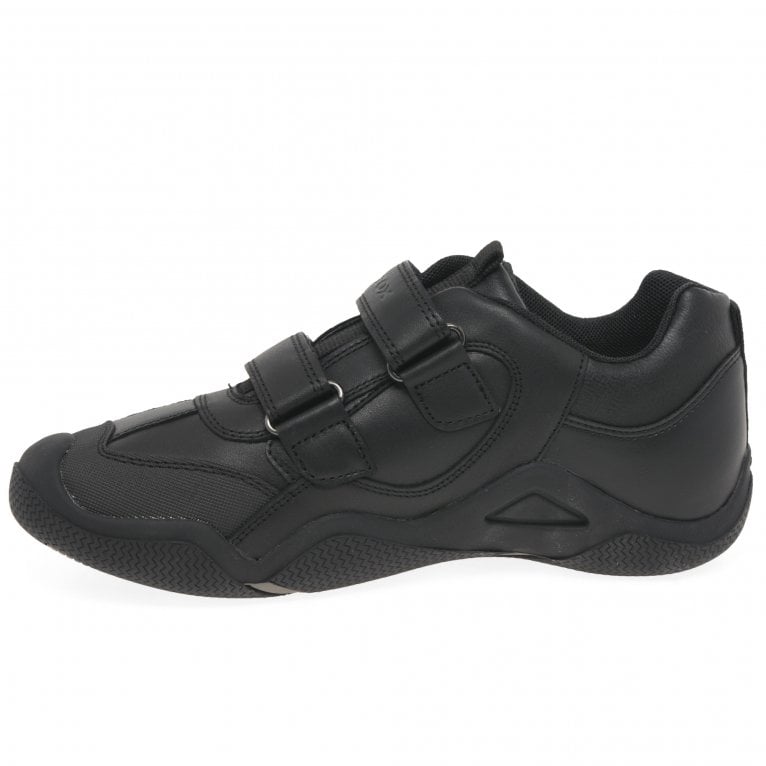 Charles Clinkard Geox Junior Wader Boys Rip Tape School Shoes