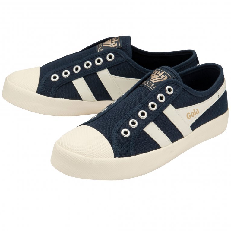 Charles Clinkard Gola Coaster Slip Womens Canvas Trainers