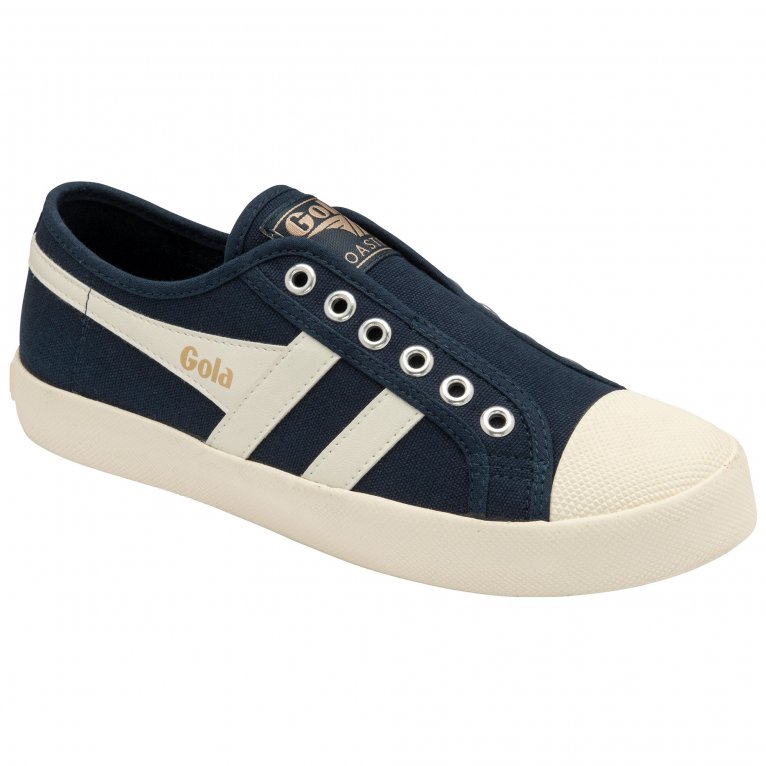 charles clinkard Gola Coaster Slip Womens Canvas Trainers