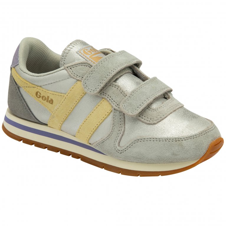 charles clinkard Gola Daytona Blaze Strap Girls Trainers