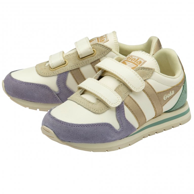Charles Clinkard Gola Daytona Quadrant Strap Girls Trainers