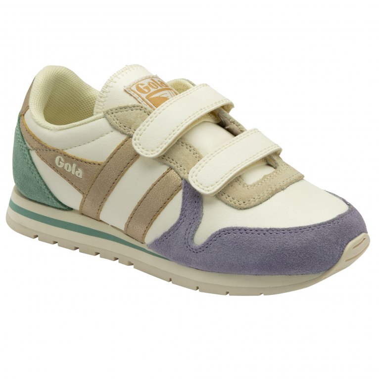 charles clinkard Gola Daytona Quadrant Strap Girls Trainers