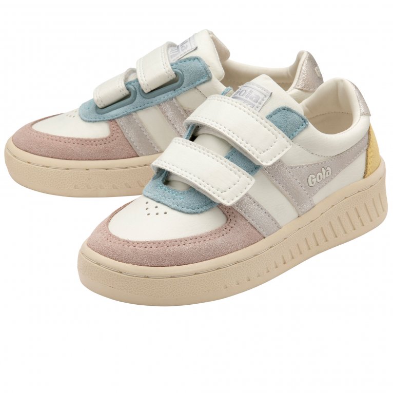 Charles Clinkard Gola Grandslam Quadrant Strap Girls Trainers