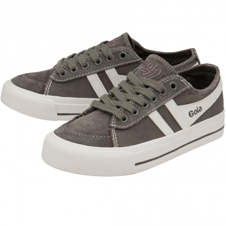 Charles Clinkard Gola Quota II Kids Canvas Trainers