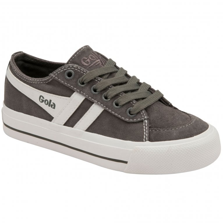 charles clinkard Gola Quota II Kids Canvas Trainers