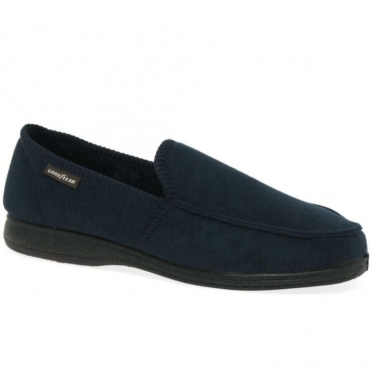 charles clinkard Goodyear Eden Mens Full Suede Feel Slippers