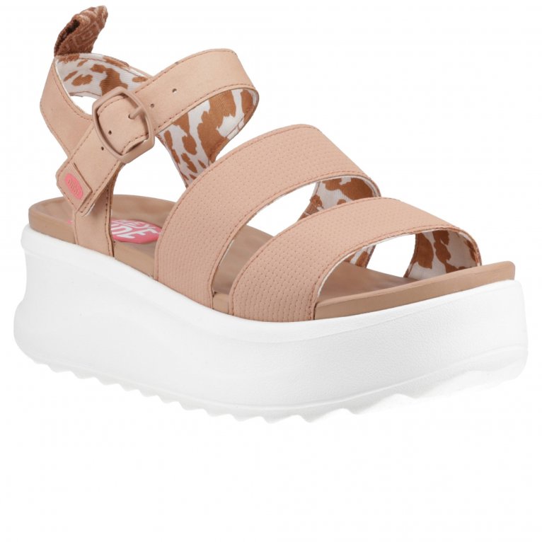 charles clinkard Hey Dude Delray Buckle Classic Womens Platform Sandals